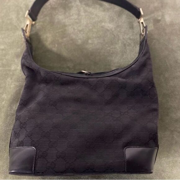 #100 GUCCI Mini Canvas Shoulder Bag - Picture 5 of 11